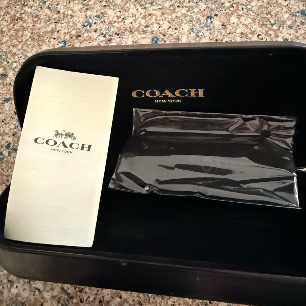 Coach Dark Green Rectangular Sunglasses - image 7